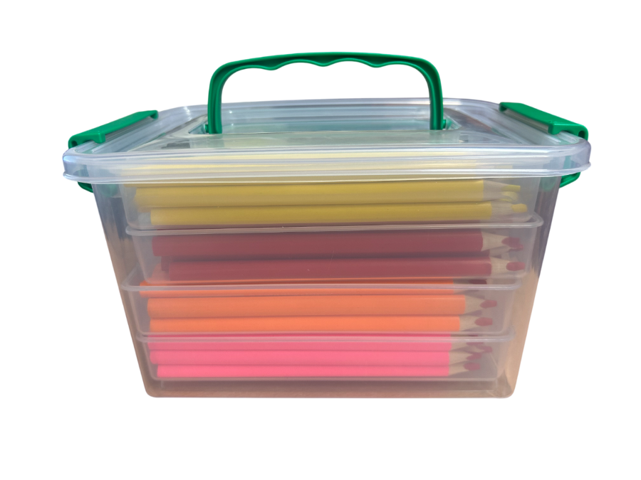 Jumbo Colouring Pencils - Coloured Barrels 120 Tray